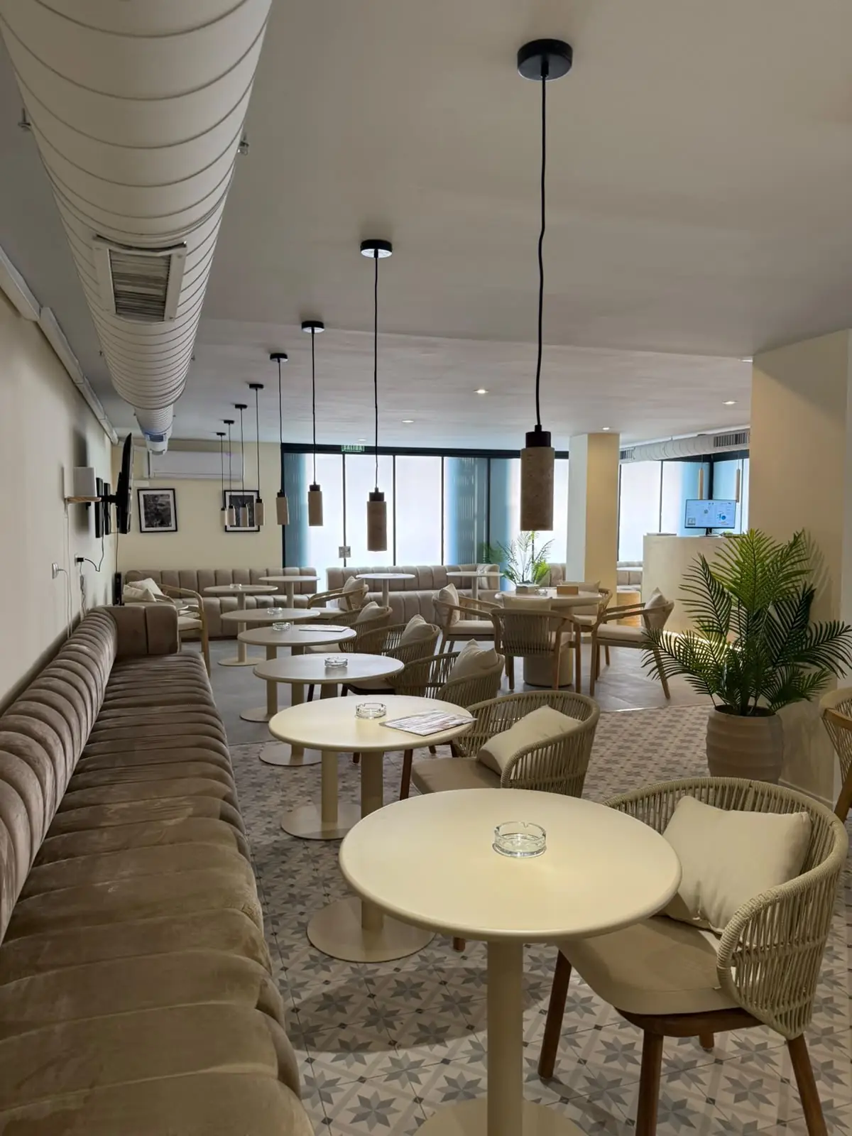 The main lounge at Sunset Weed Club in Santa Ponsa